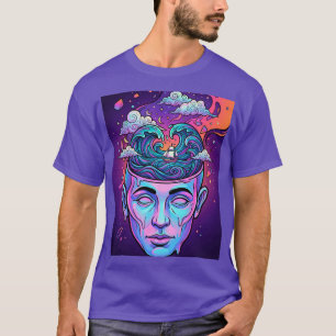 Surrealer Ozean Offener Geist Pop-Art T-Shirt