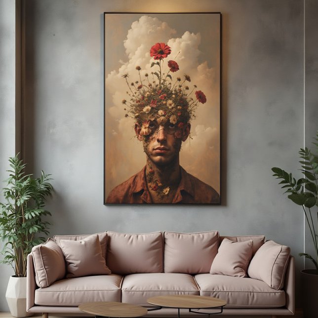Surrealer Portrait-Garten des Geistes Poster (Von Creator hochgeladen)