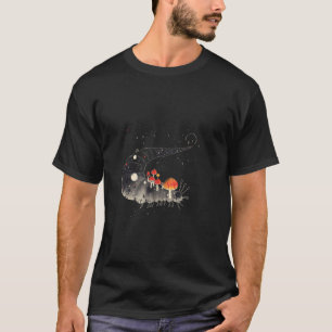 Surrealer Raupen mit Pilzen - Waldmotiv T-Shirt