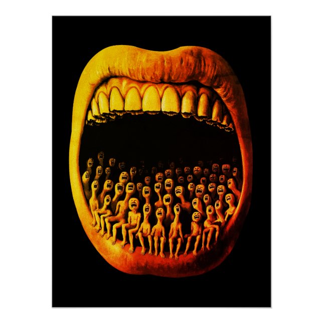 Surrealer Schrei Dunkle expressionistische Horrorf Poster (Vorderseite)