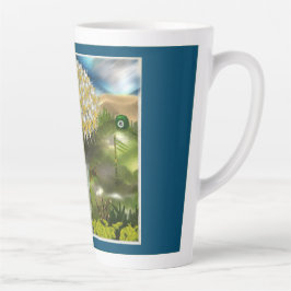 Surrealer Traum der Lüster Milchtasse