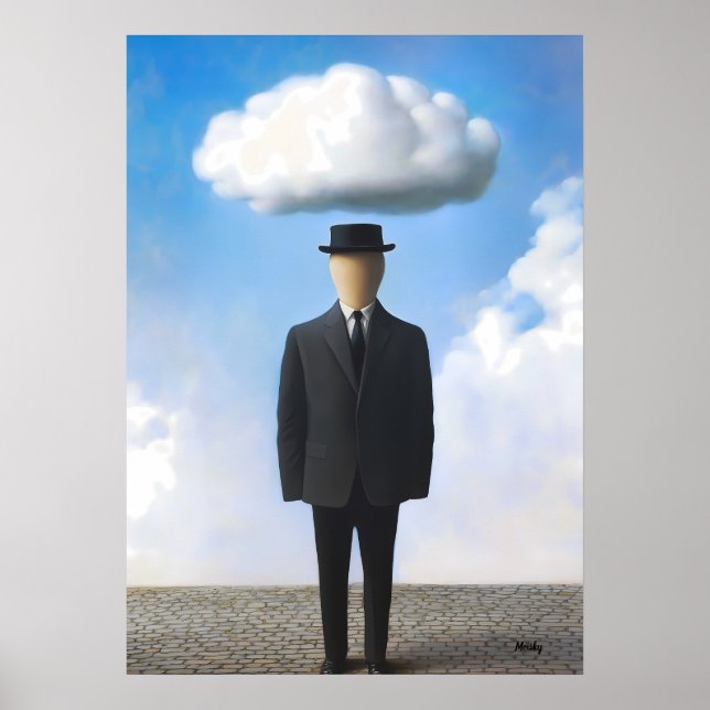 Surrealer Traumlandschaft-Wandkunst - Wolke mit Ma Poster (Vorne)