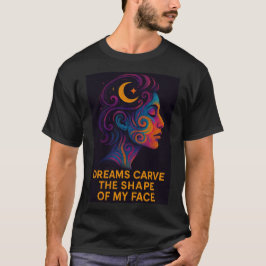 Surrealer Traumporträt Neon-Kunst T-Shirt