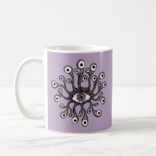 Surrealer Weirdcore-Augen-Tentakel-Kunstwerk - Lil Kaffeetasse