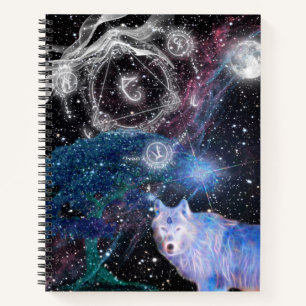 Surrealer Wolf Notizbuch