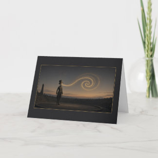 Surrealer Zirkustraum Goldener Atem Karte