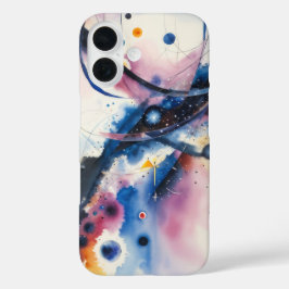 Surreales abstraktes Design im Kandinsky-Stil iPhone 16 Hülle