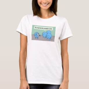 Surréalisme Cercle femmes blanc T-shirt