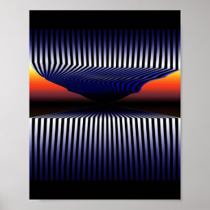 Surrealismus Abstrakte digitale Kunst Poster