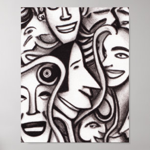 Surrealismus Kunst, surrealistische Kunst, Dekorat Poster