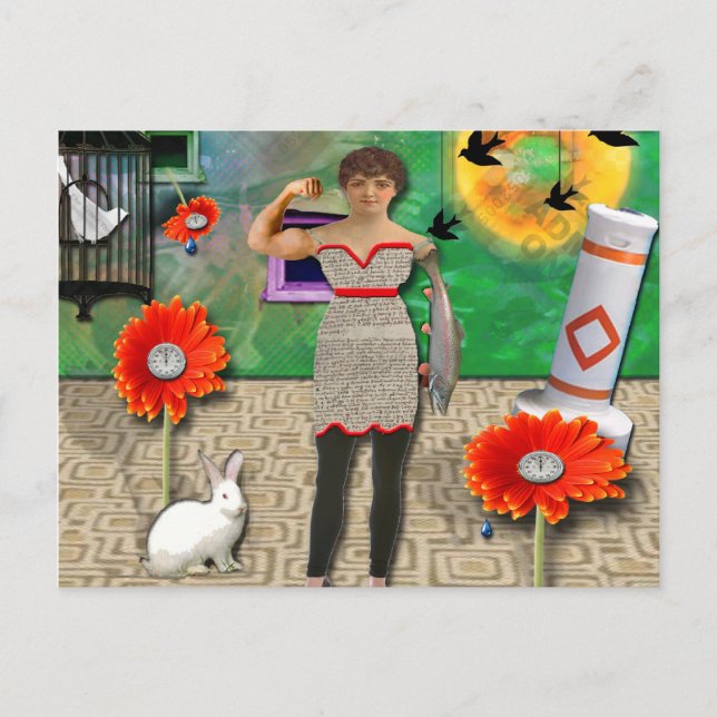 Surrealismus Postkarte (Vorderseite)
