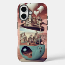 Surrealismus Surrealismus Burg Fantasy Landschaft