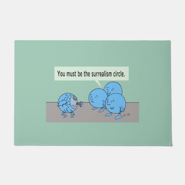 Surrealismus Zirkelmatte Fußmatte (Vorderseite)