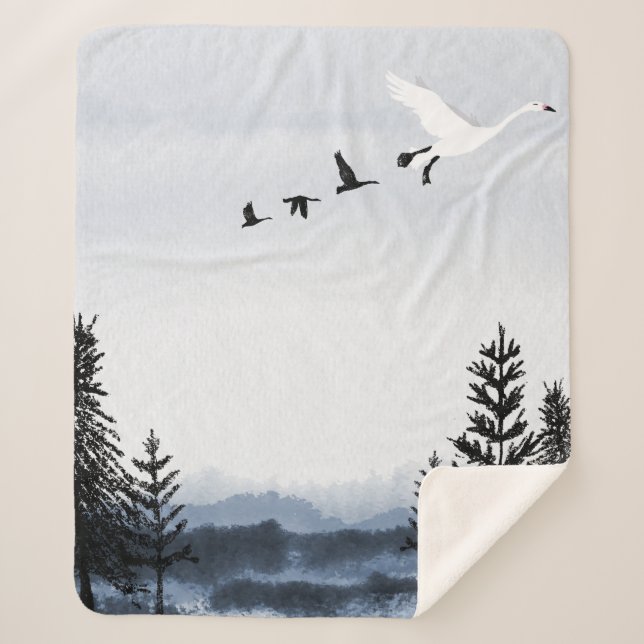 Surrealistic winter landscape sherpadecke (Vorderseite)