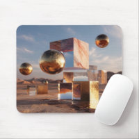 Surrealistische geometrische Komposition mit golde