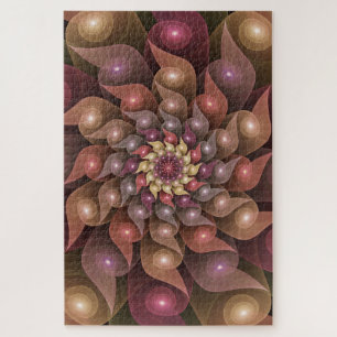 Surrealistische glänzende Blume moderne abstrakte