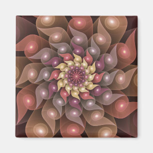 Surrealistische glänzende Blumen moderne abstrakte Magnet