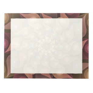 Surrealistische glänzende Blumen moderne abstrakte Notizblock