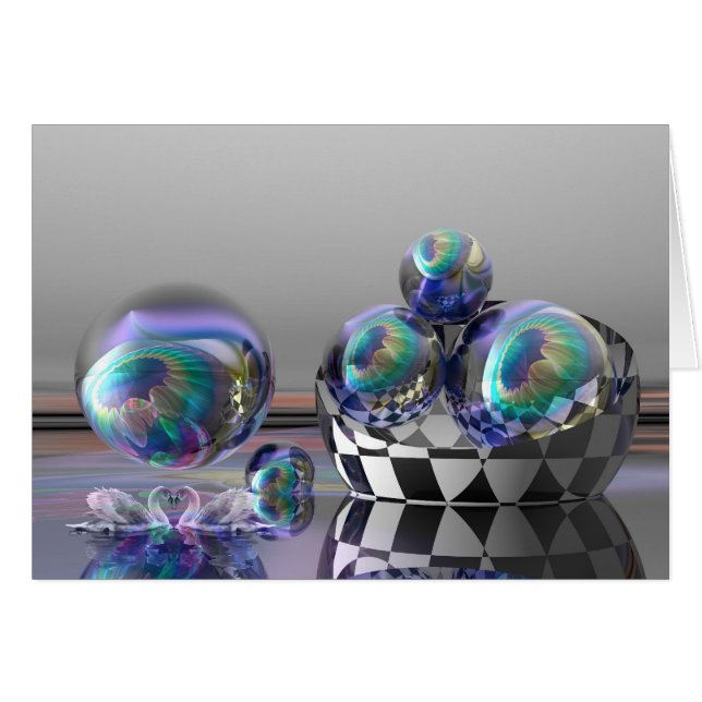 Surrealistische Karte "Der Traum" (Vorderseite (Horizontal))