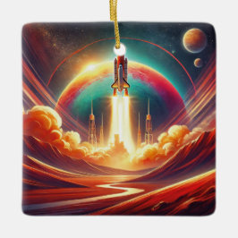 surrealistische Kunst Keramikornament