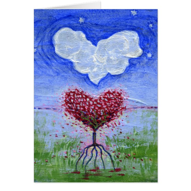 Surrealistische Kunst mit zwei Herzen (Vorne)