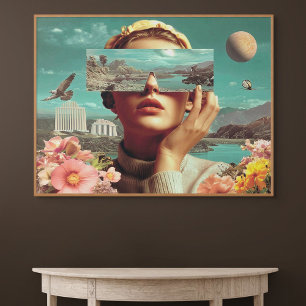 Surrealistische Landschaftsvision, Surrealistische Leinwanddruck