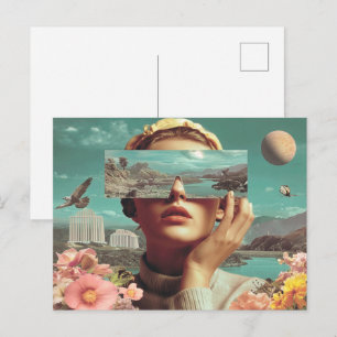 Surrealistische Landschaftsvision, Surrealistische Postkarte