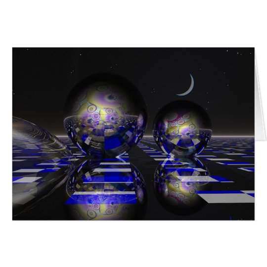 Surrealistische Sciencefictionkarte Karte