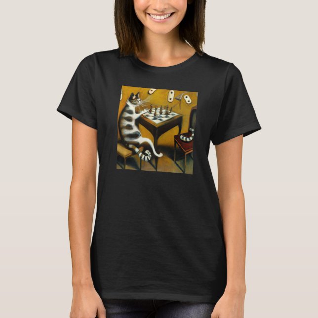 Surrealistische Träume wie Ölgemälde beim Schneide T-Shirt (Vorderseite)