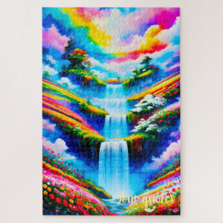Surrealistische Wasserfall-Fantasie-Kunst