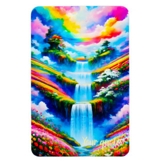 Surrealistische Wasserfall-Fantasie-Kunst Magnet