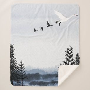 Surrealistische Winterlandschaft Sherpadecke