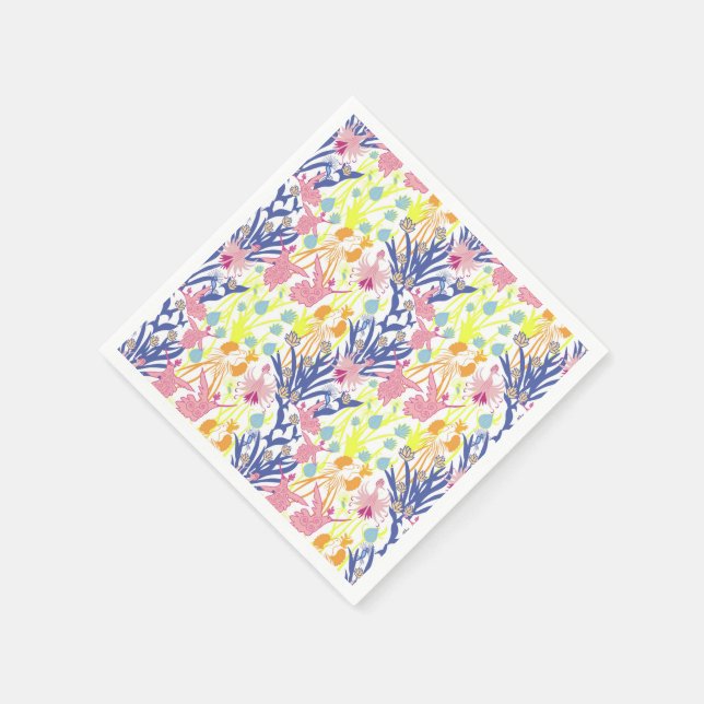 Surrealistischer Garten Serviette (Ecke)