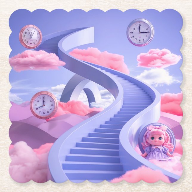 Surrealistisches Dreamcape Landscape Untersetzer S (Vorderseite)