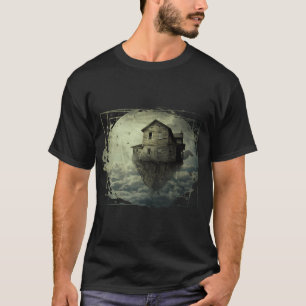 Surrealistisches fliegendes Haus T-Shirt