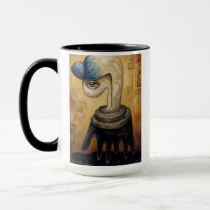 Surrealistisches Porträt Spiral Tasse