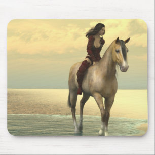 Surreality - Mädchen auf einem Pferd Mousepad