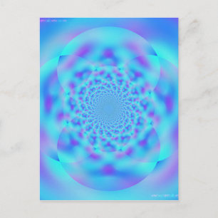 Surrealpete Art - Pastel Mosaik Inversion Postkarte