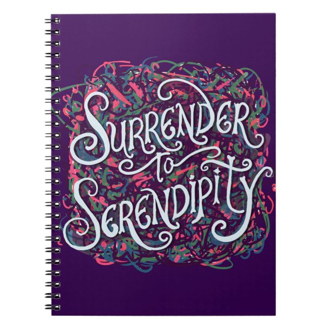 Surrender to Serendipity Notizblock (Vorderseite)