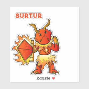 Surtur Norse Mythology Aufkleber