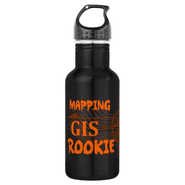 Surveyor, GIS bottle Edelstahlflasche (Vorderseite)