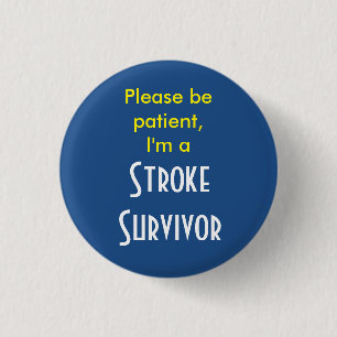 Survivant de l'AVC Badge rond 7,5 Cm