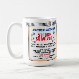 Survivant de l'AVC Inspirationnel café Mug