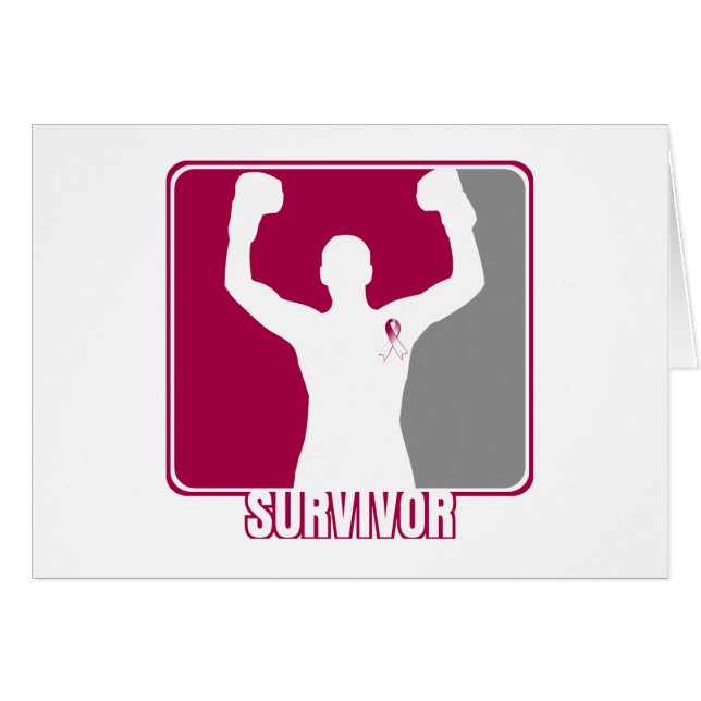 Survivant gagnant du cancer de la gorge (Devant horizontal)