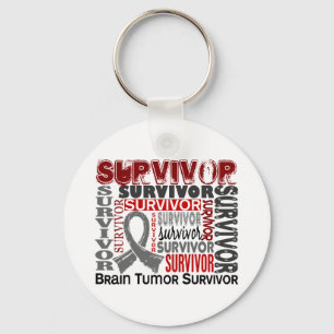 Survivor 10 Hirntumor Schlüsselanhänger
