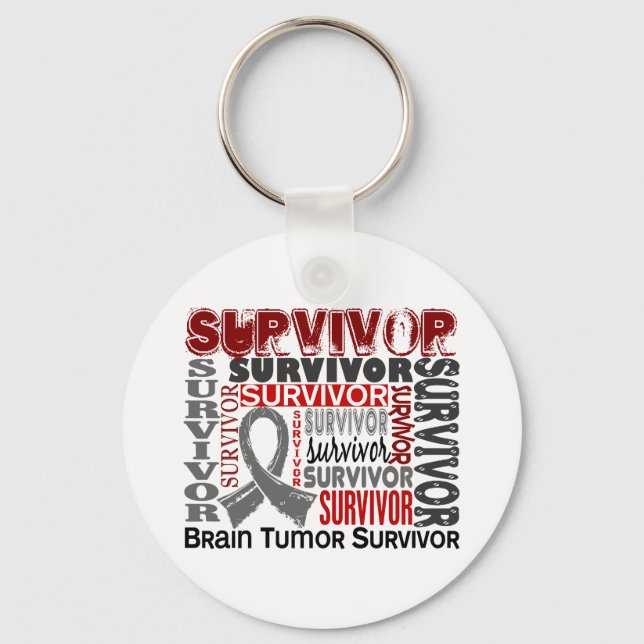 Survivor 10 Hirntumor Schlüsselanhänger (Vorderseite)
