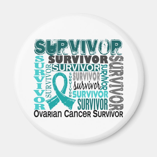 Survivor 10 Ovarialkarzinom Magnet (Vorne)