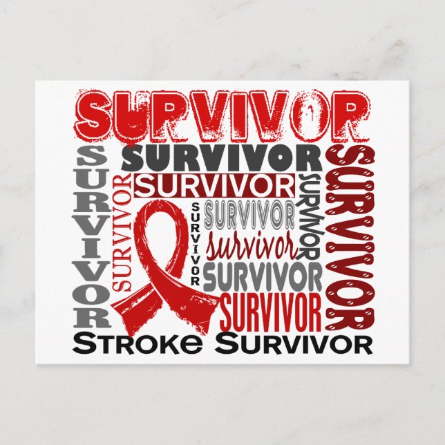 Survivor 10 Stroke Postkarte (Vorderseite)