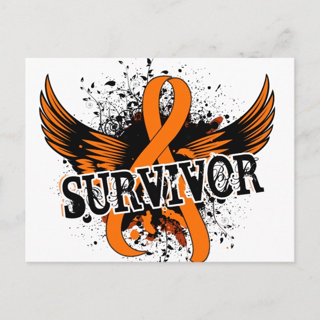 Survivor 16 Leukämie Postkarte (Vorderseite)