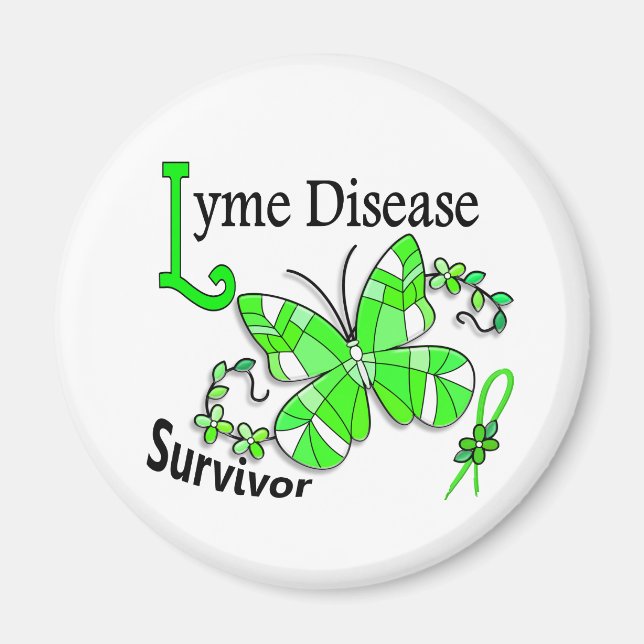 Survivor 6 Lyme-Krankheit Magnet (Vorne)